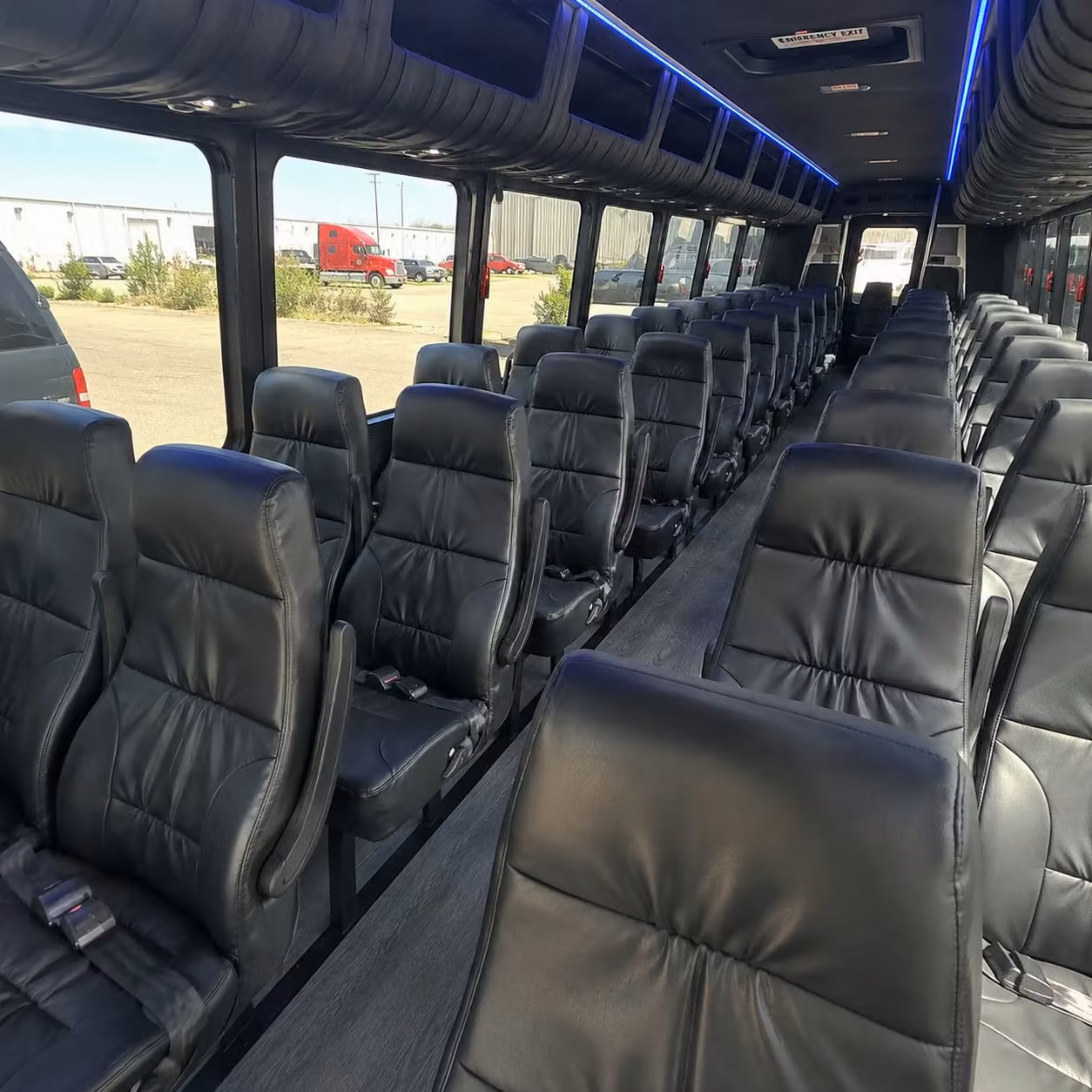 28 passenger minibus interior