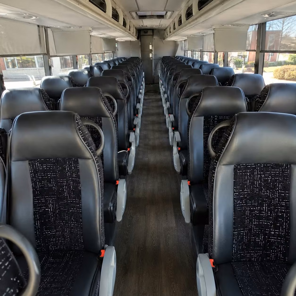 56 passenger charter bus interior