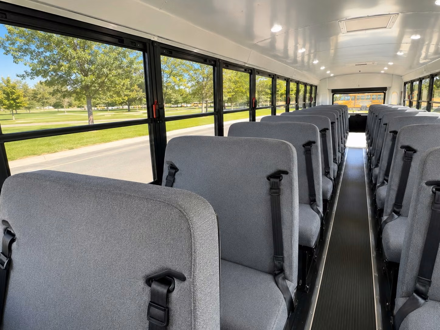 school bus inside